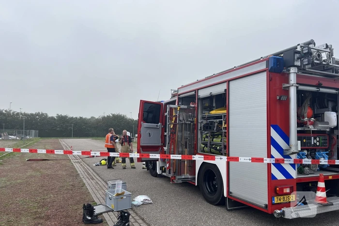 Parkeerplaats afgesloten vanwege onderzoek naar gevaarlijke stoffen