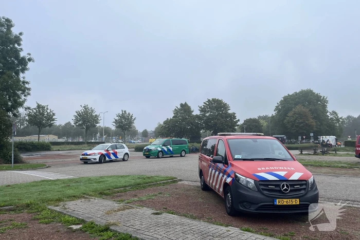 Parkeerplaats afgesloten vanwege onderzoek naar gevaarlijke stoffen