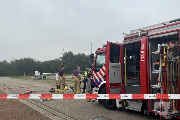 Parkeerplaats afgesloten vanwege onderzoek naar gevaarlijke stoffen
