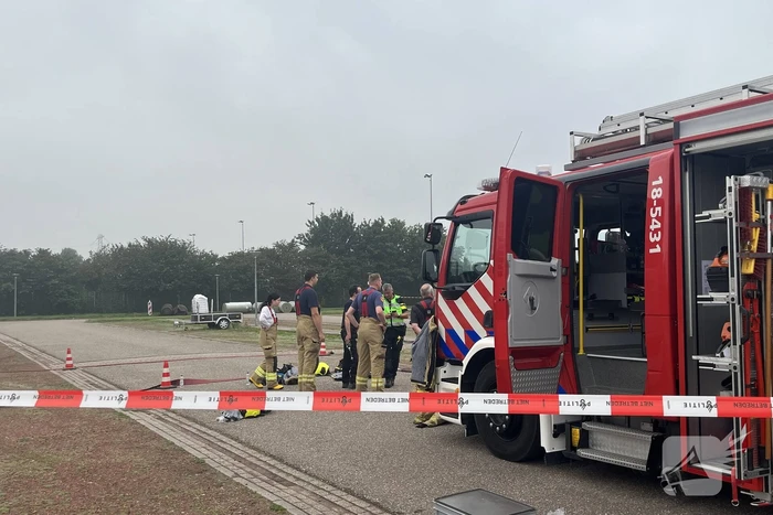Parkeerplaats afgesloten vanwege onderzoek naar gevaarlijke stoffen