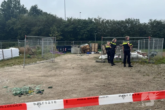 Parkeerplaats afgesloten vanwege onderzoek naar gevaarlijke stoffen