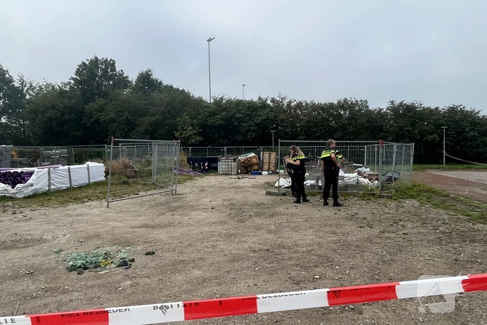 Parkeerplaats afgesloten vanwege onderzoek naar gevaarlijke stoffen