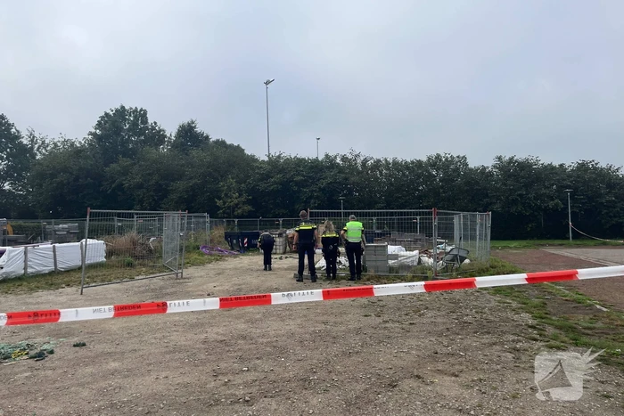 Parkeerplaats afgesloten vanwege onderzoek naar gevaarlijke stoffen