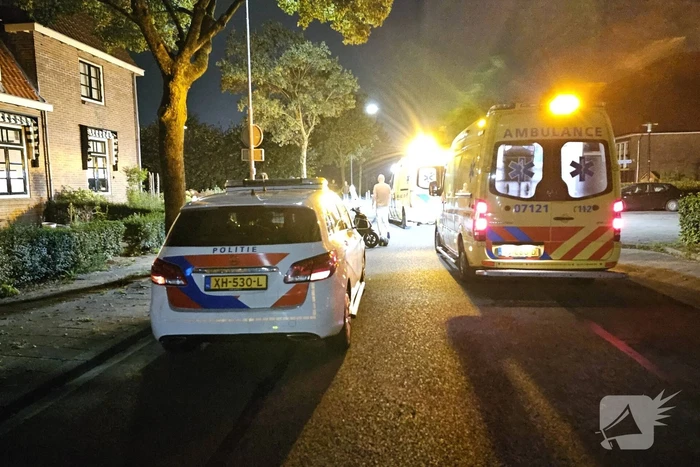 Botsing tussen scooter en fietser