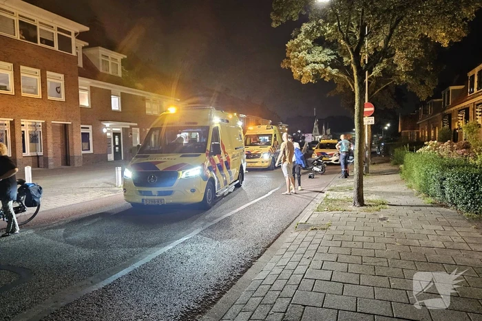 Botsing tussen scooter en fietser
