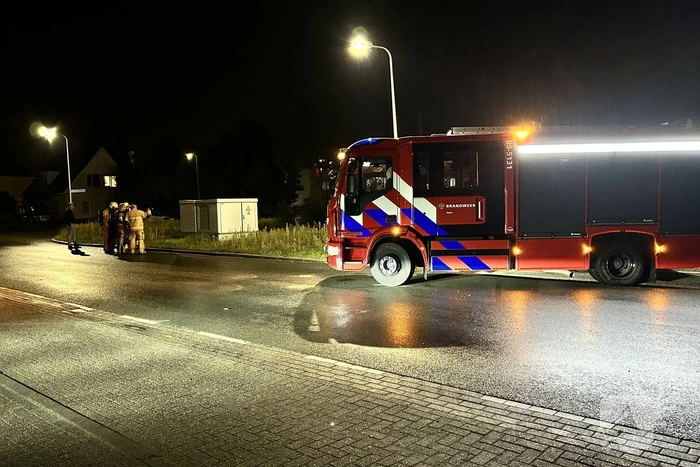 Brand in transformatorhuisje