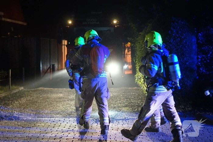 Tuinhuis achter woning afgebrand