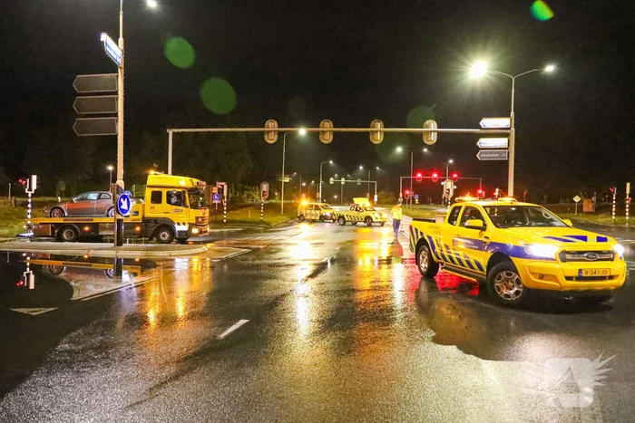 Auto's gestrand vanwege hevige regenval