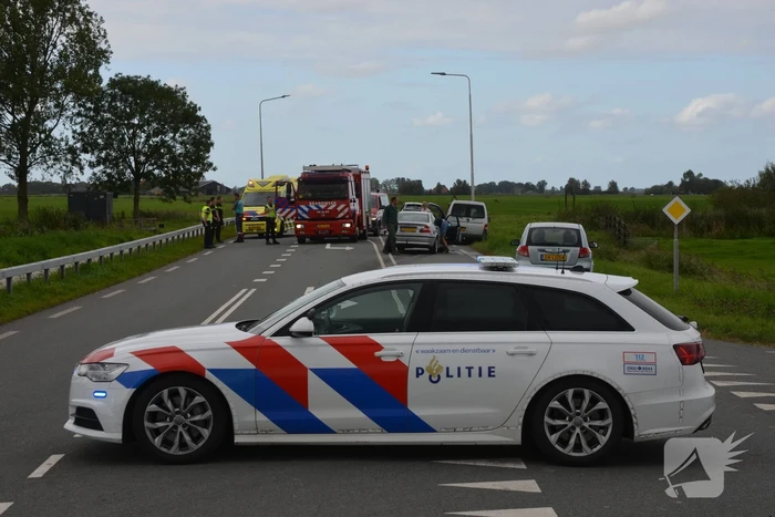 Gewonde bij botsing op kruising