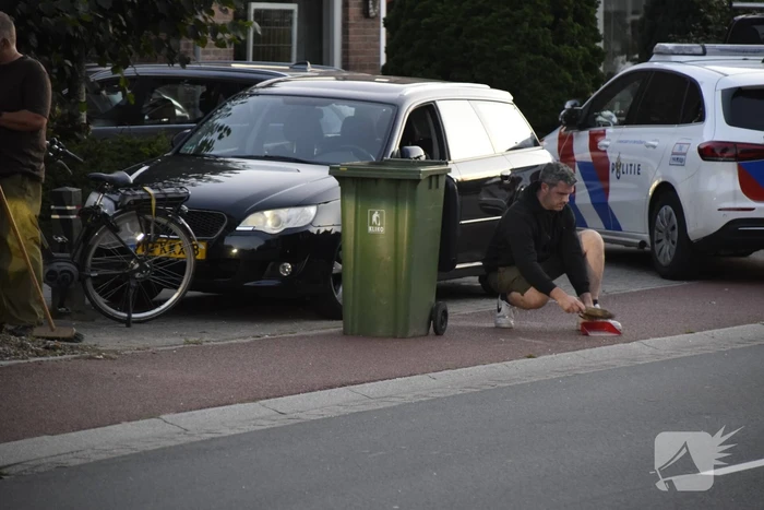 Fietser knalt tegen portier van personenauto