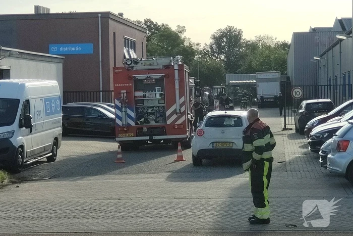 Gaslekkage op bedrijventerrein