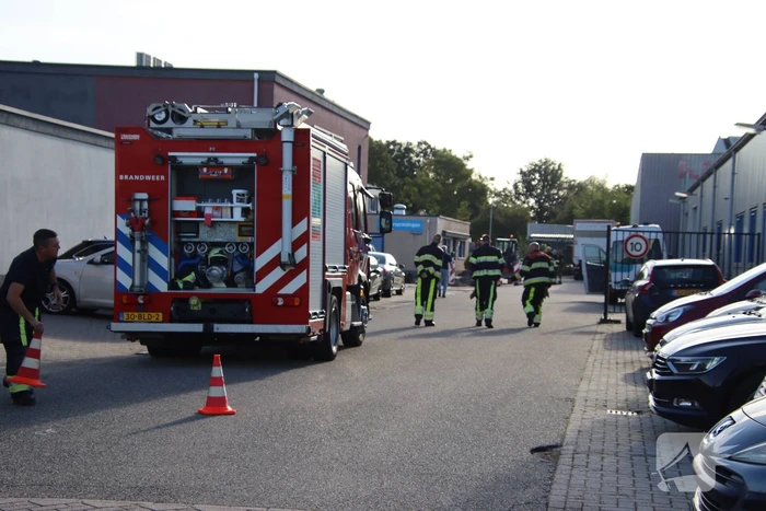 Gaslekkage op bedrijventerrein