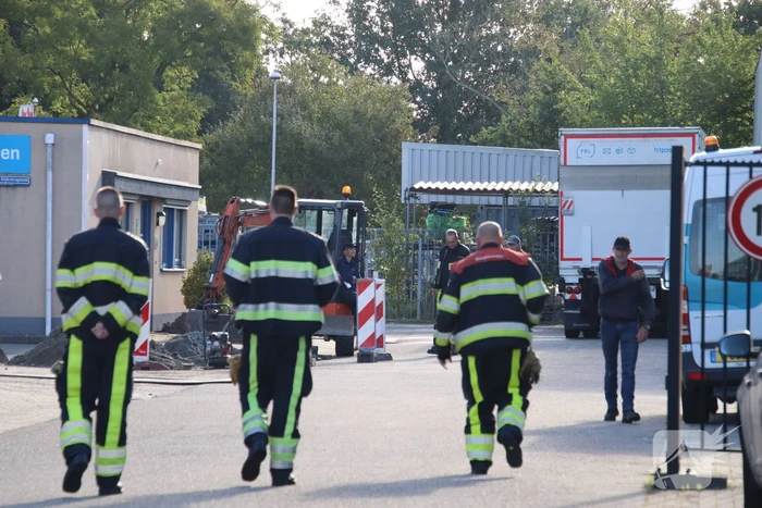Gaslekkage op bedrijventerrein