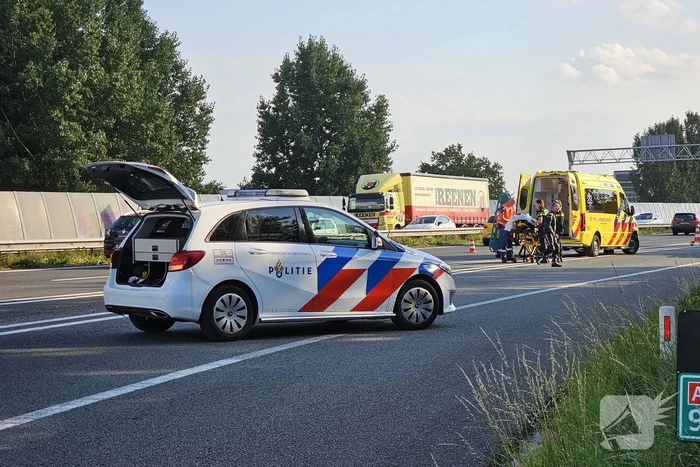 Motorrijder gewond bij val