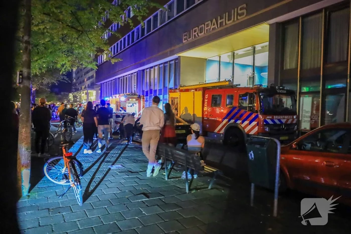 Europahuis korte tijd ontruimd vanwege brand
