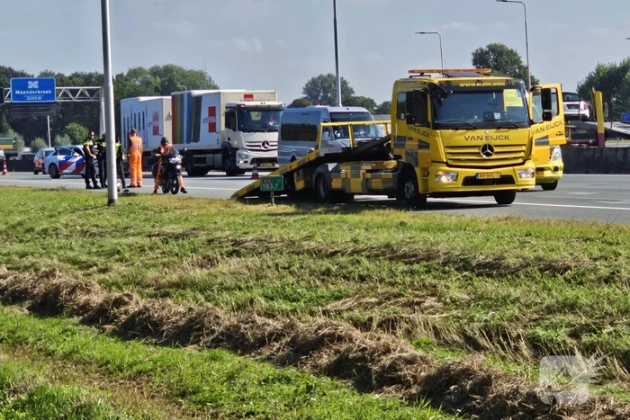 Motorrijder gewond na val op snelweg