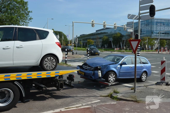 Flinke schade bij ongeval op kruising