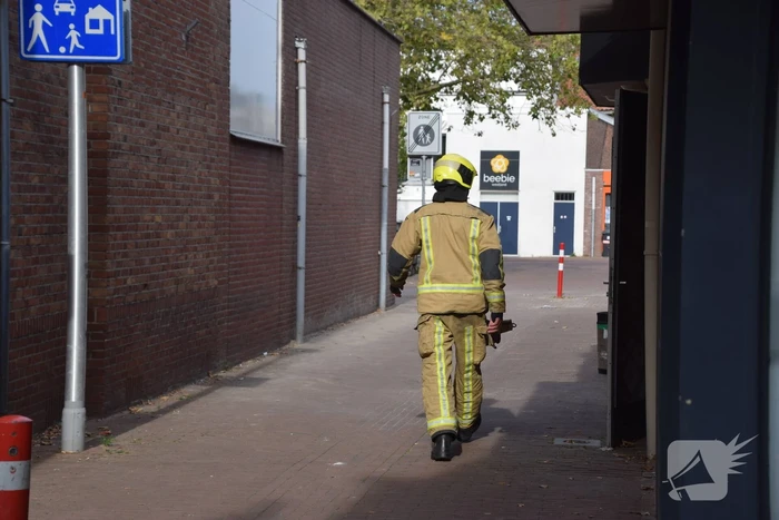 Brandweer inzet vanwege verbranden karton