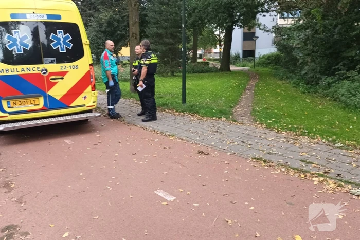 Twee fietser in botsing op fietspad