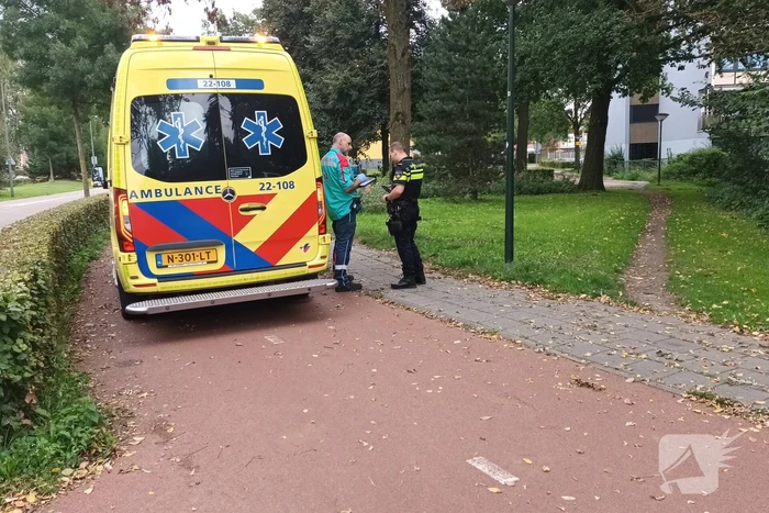 Twee fietser in botsing op fietspad