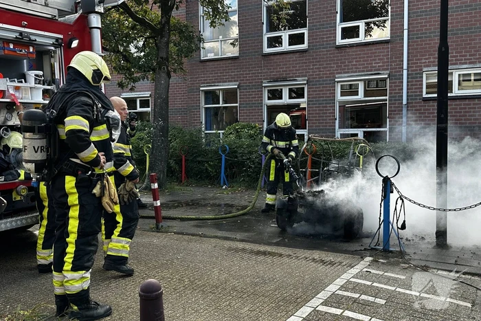 Elektrische Carver gaat in vlammen op