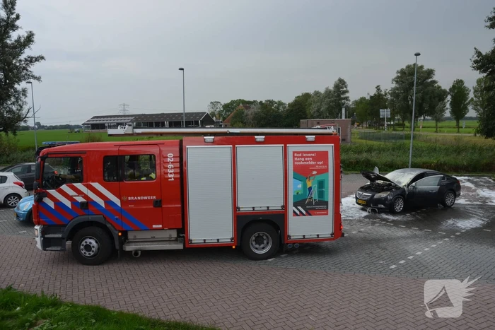 Auto flink beschadigd door brand