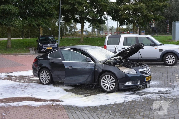Auto flink beschadigd door brand