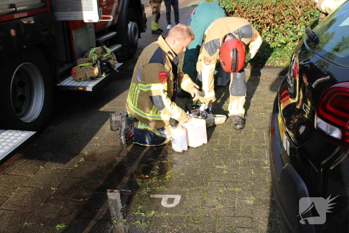Boom splijt doormidden en valt op auto