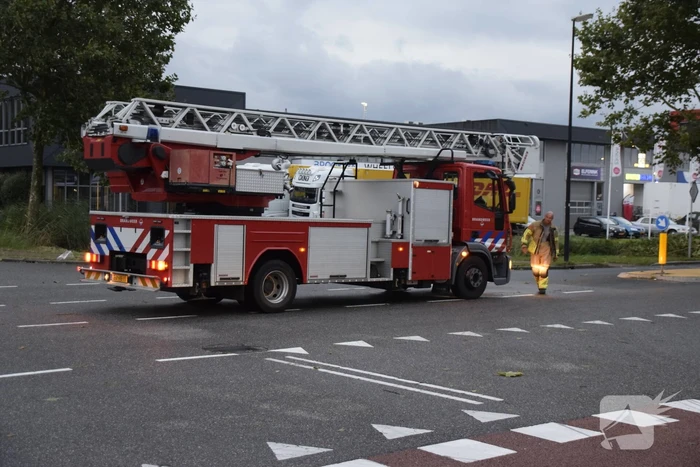 Boom omgekapt wegens stormschade