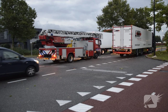 Boom omgekapt wegens stormschade