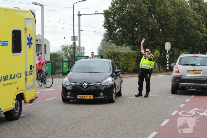 Fietser in botsing met automobilist