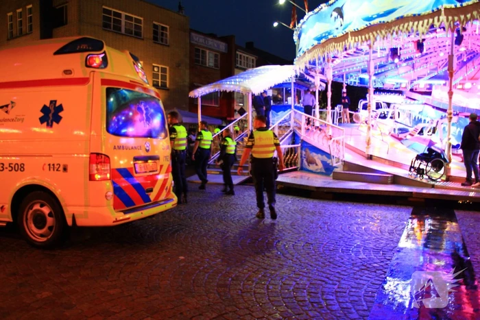Grote brandoefening op kermis