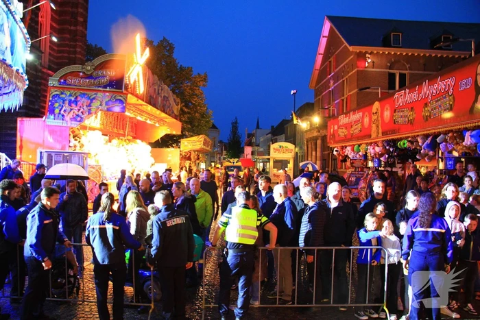 Grote brandoefening op kermis