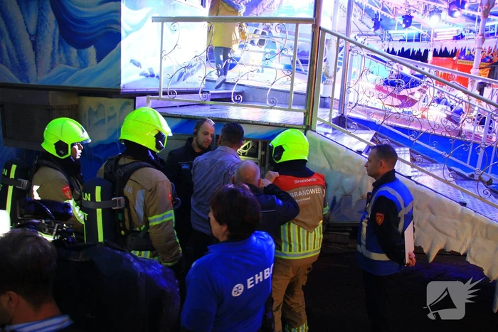 Grote brandoefening op kermis