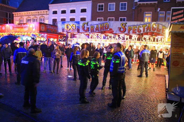 Grote brandoefening op kermis