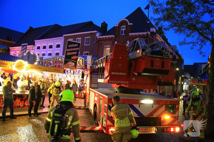 Grote brandoefening op kermis