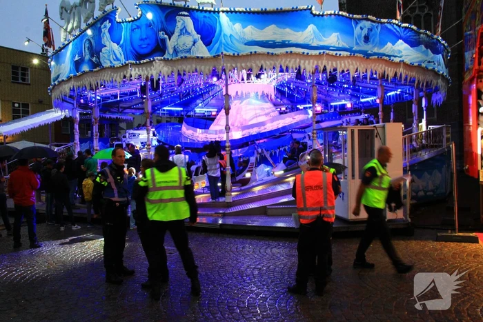Grote brandoefening op kermis