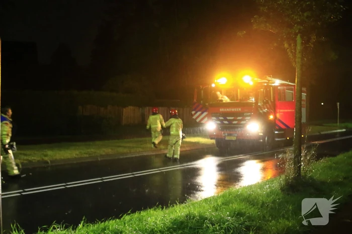 Brandweer verwijdert grote tak