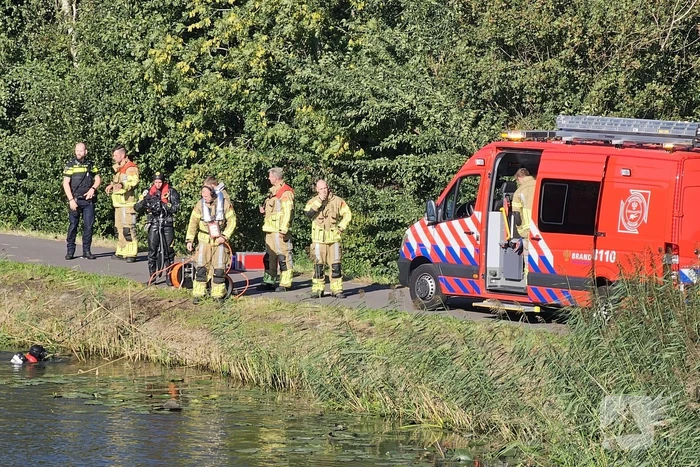 Zoekactie na aantreffen fiets langs water