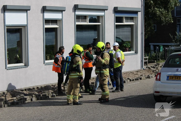 Gasleiding geraakt bij aanleg van glasvezel