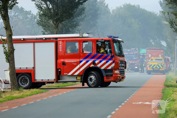 Grote brand in koeienstal