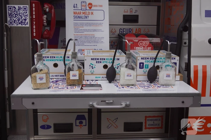 Geur van een xtc-laboratorium te ruiken op de markt