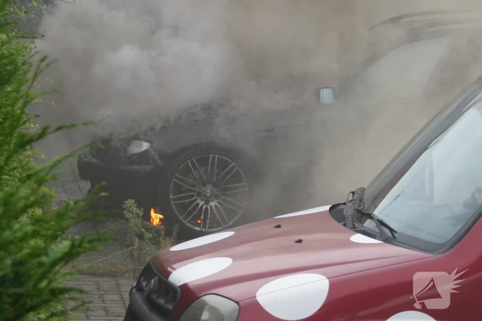 Auto flink beschadigd door brand