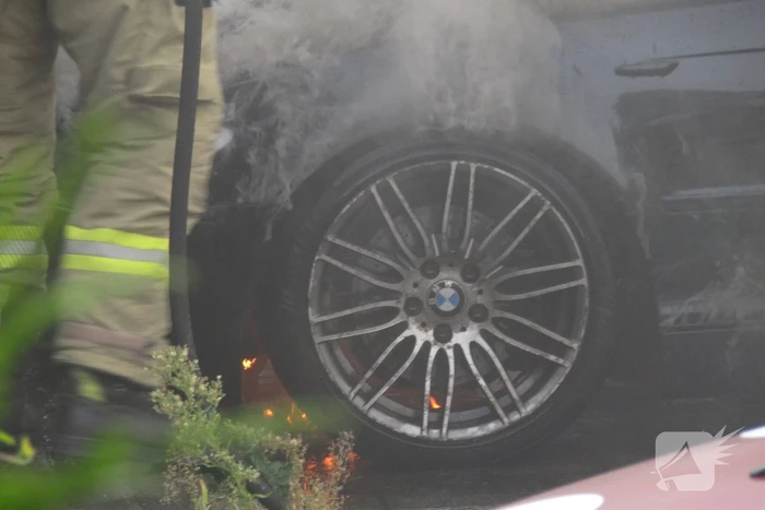 Auto flink beschadigd door brand