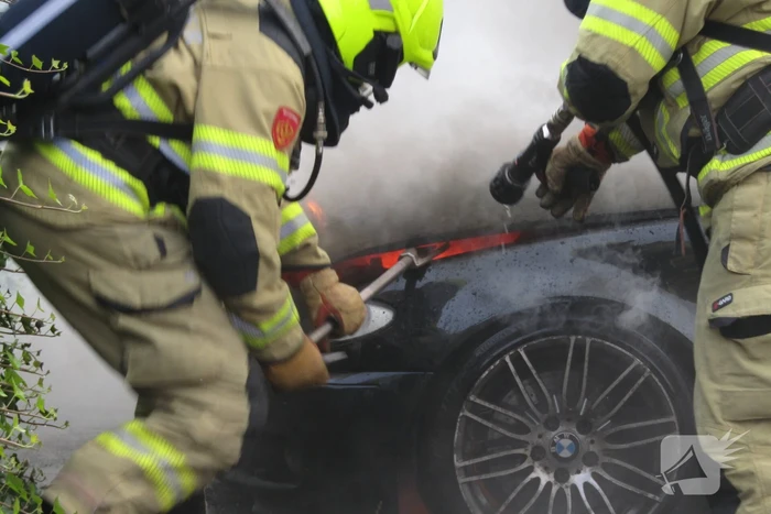 Auto flink beschadigd door brand