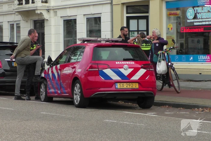 Brandweerauto beschadigd bij ongeval