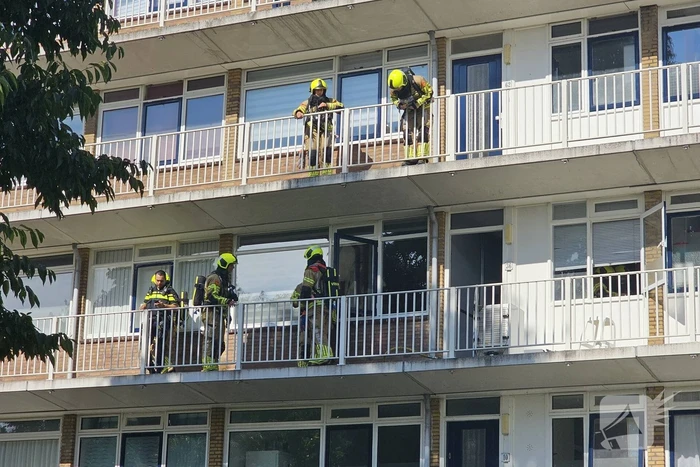 Persoon gewond bij brand in flatwoning