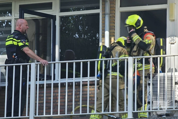 Persoon gewond bij brand in flatwoning