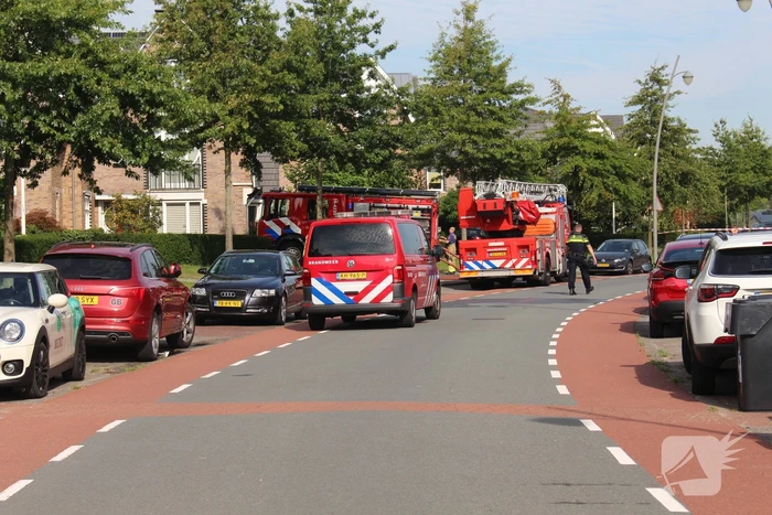 Fikse brand in tuinhuis in achtertuin