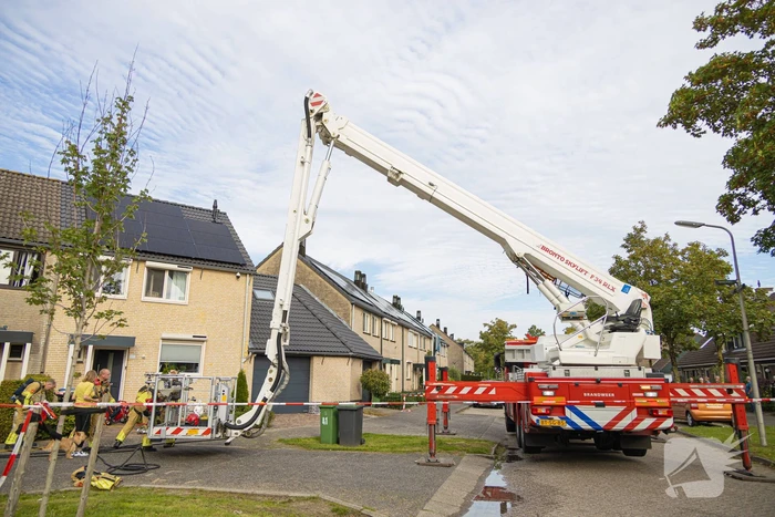 Brand in regelkast van zonnepanelen